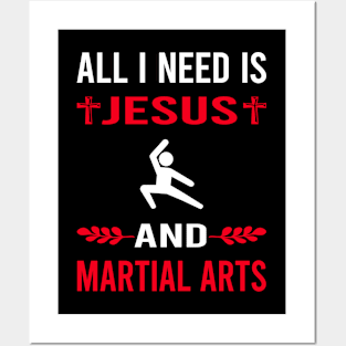 I Need Jesus And Martial Arts Posters and Art